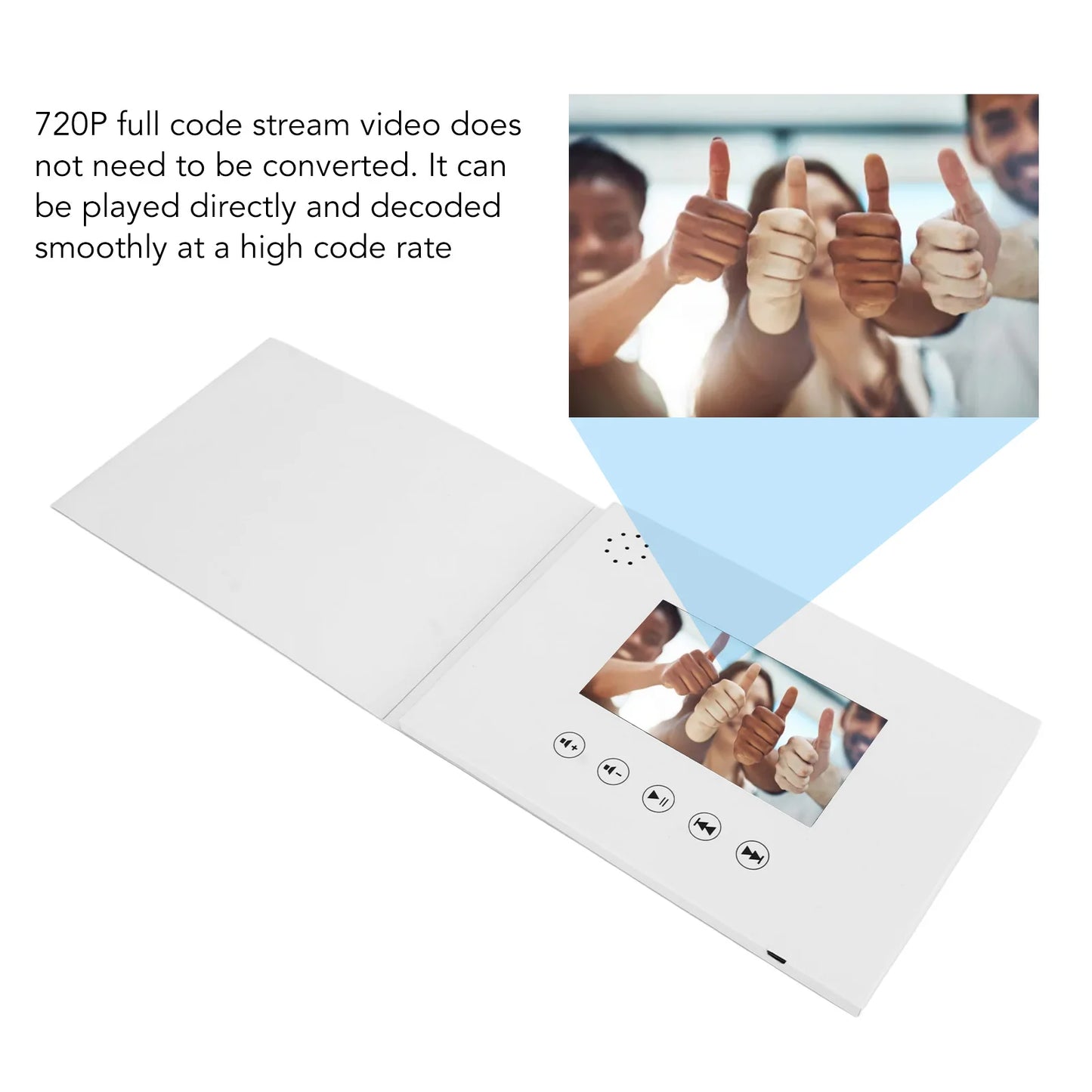 Greeting Card Video Greeting Card Video Brochure with LCD Screen for Birthday Gift Father's Day Mother's Day Christma